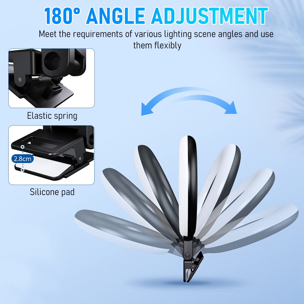 ZORBES USB LED Selfie Light Clip-on Ring Light Fill Light 3 Color 6'' Video Light with 10 Brightness Portable LED Ring Fill Light for Phone, Tablet, Livestream, Youtuber ZORBES USB LED Selfie Light Clip-on Ring Light Fill Light 3 Color 6'' Video Light with 10 Brightness Portable LED Ring Fill Light for Phone, Tablet, Livestream, Youtuber